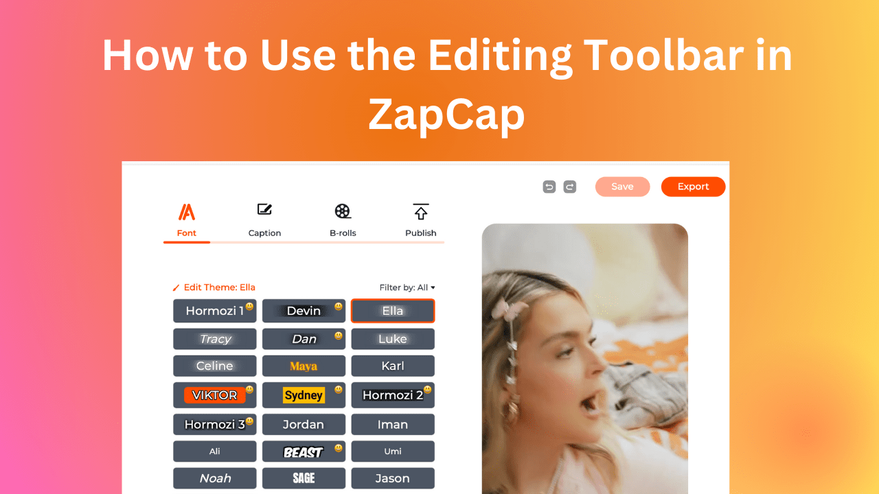 Edit Bar Pic How to Use the Editing Toolbar in ZapCap